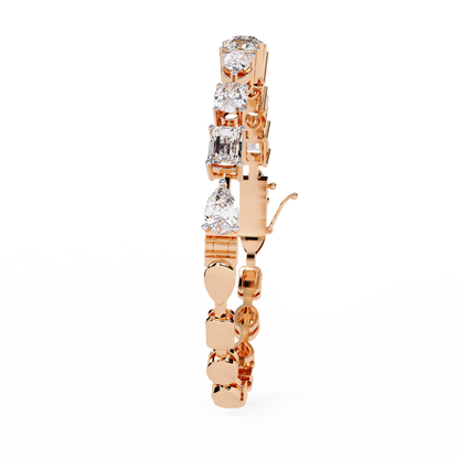 Prism Cut Lab Grown Diamond Bracelet
