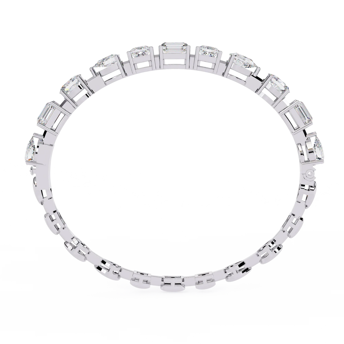 Prism Cut Lab Grown Diamond Bracelet - Ophiratbf