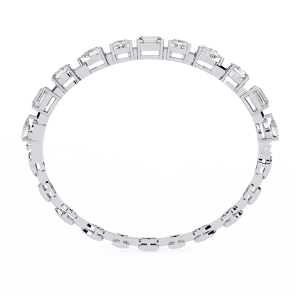 Prism Cut Lab Grown Diamond Bracelet