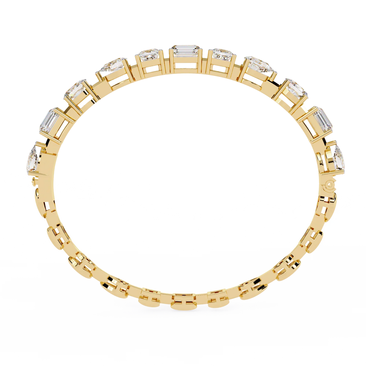 Prism Cut Lab Grown Diamond Bracelet - Ophiratbf