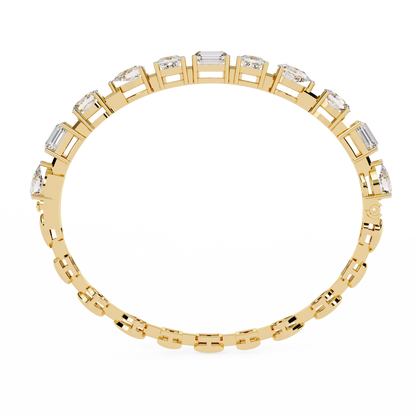 Prism Cut Lab Grown Diamond Bracelet