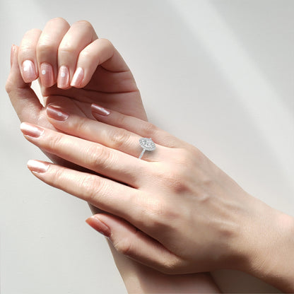 Majestic Marquise Double Halo Lab Grown Diamond Ring