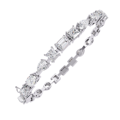 Prism Cut Lab Grown Diamond Bracelet