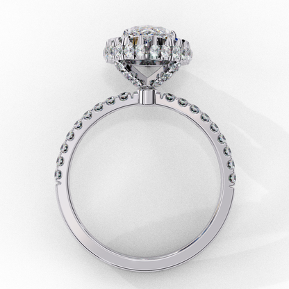 Majestic Marquise Double Halo Lab Grown Diamond Ring