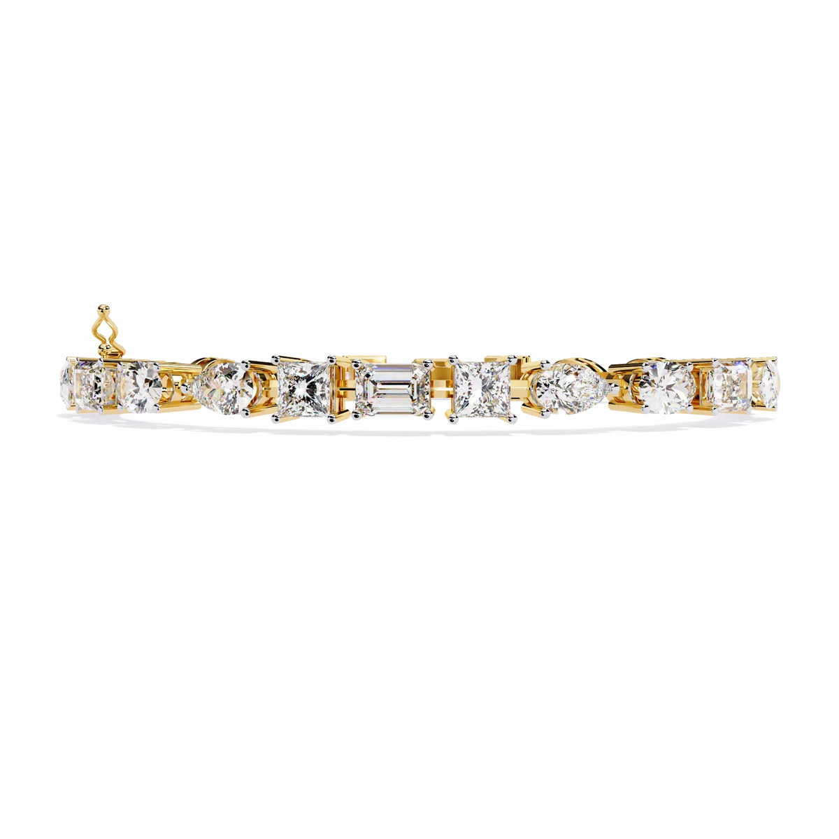 Prism Cut Lab Grown Diamond Bracelet - Ophiratbf