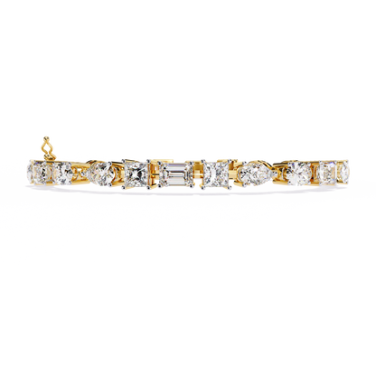 Prism Cut Lab Grown Diamond Bracelet