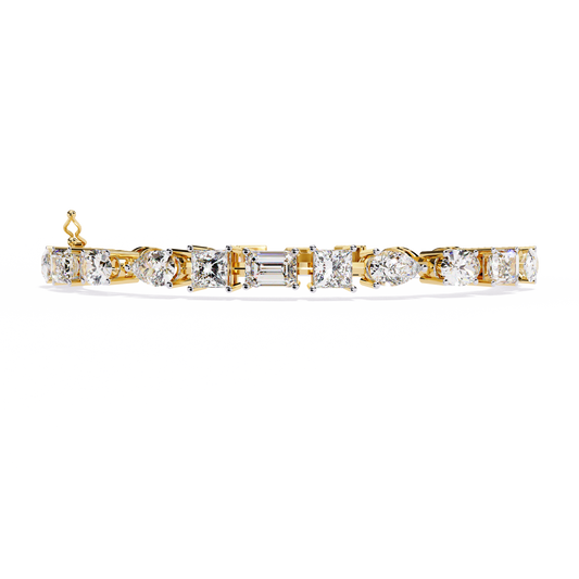 Prism Cut Lab Grown Diamond Bracelet