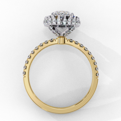 Majestic Marquise Double Halo Lab Grown Diamond Ring