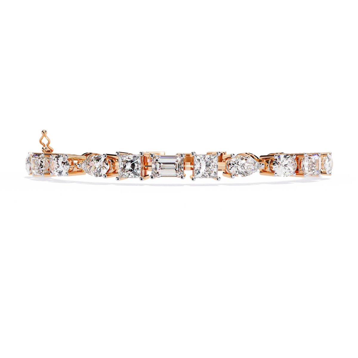 Prism Cut Lab Grown Diamond Bracelet - Ophiratbf