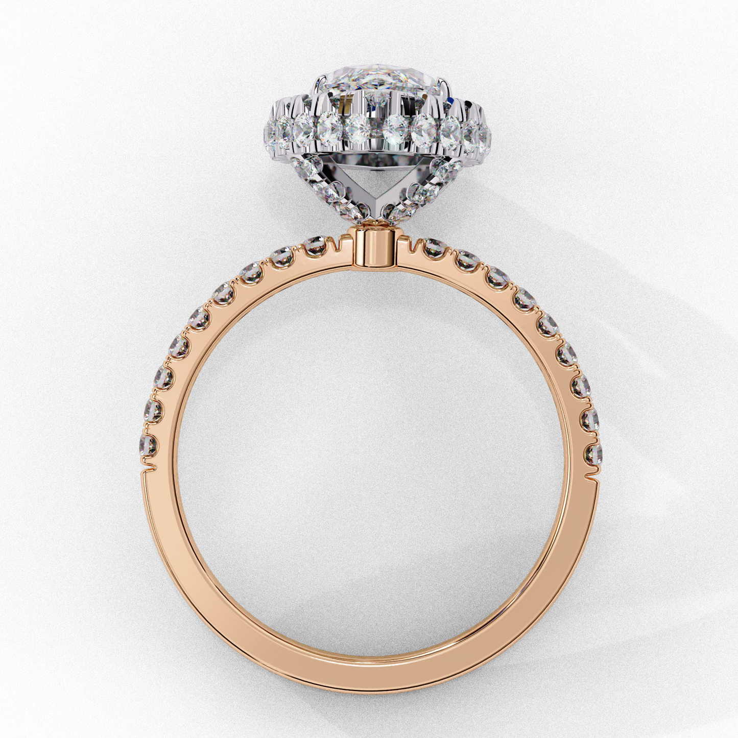 majestic marquise double halo lab grown diamond ring