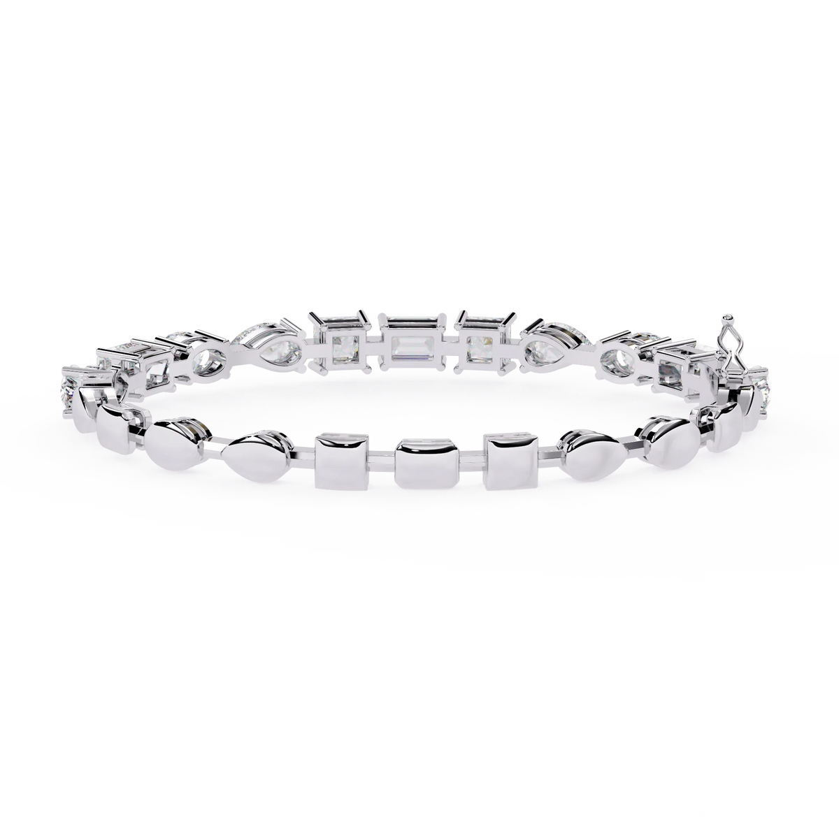 Prism Cut Lab Grown Diamond Bracelet - Ophiratbf