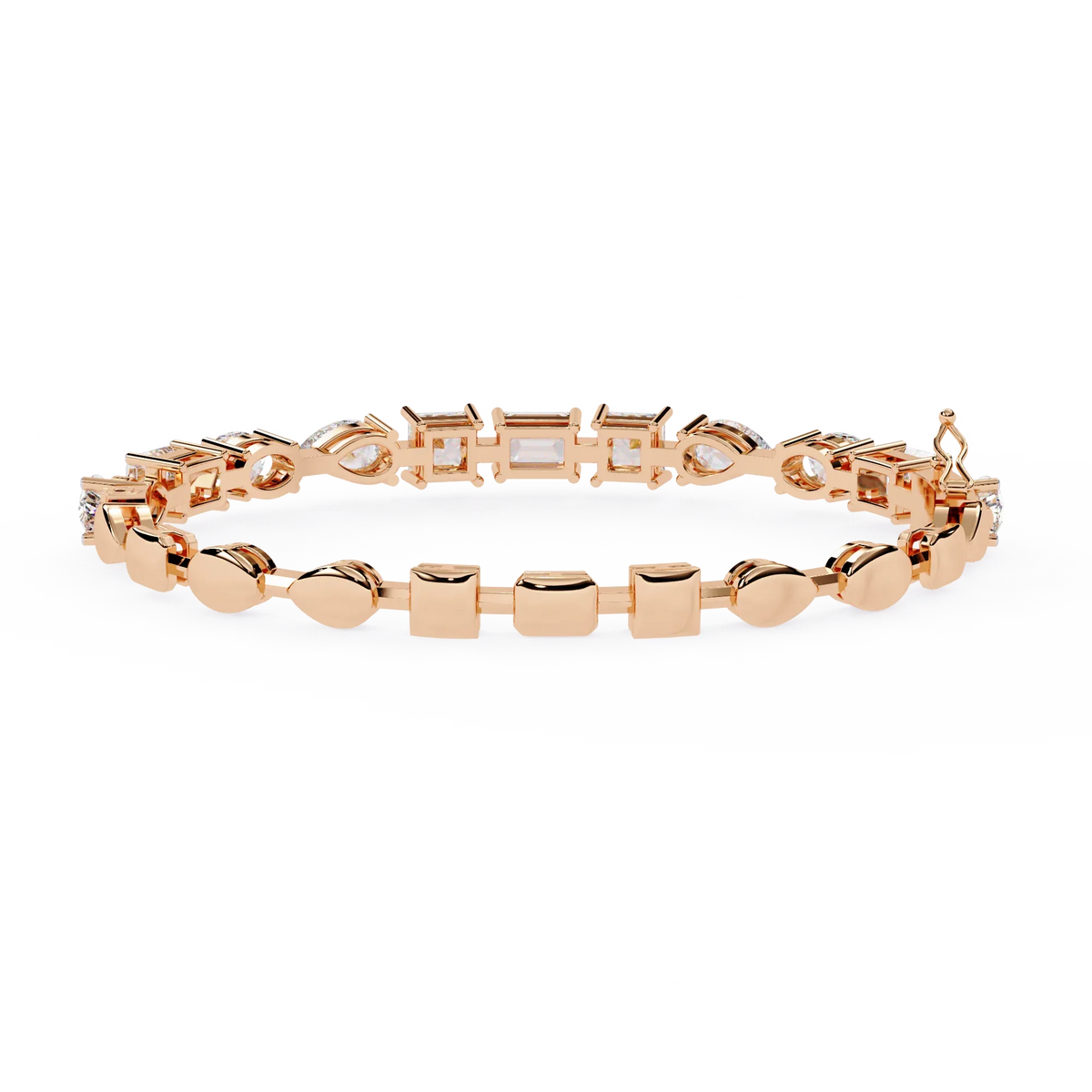 Prism Cut Lab Grown Diamond Bracelet - Ophiratbf