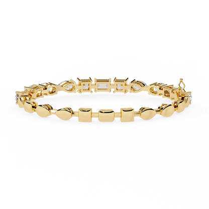 Prism Cut Lab Grown Diamond Bracelet