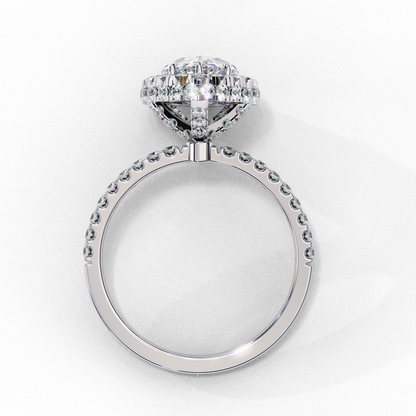 Lustre Drop Lab Grown Diamond Ring