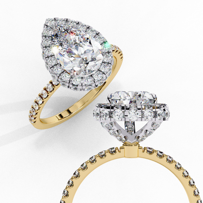 Lustre Drop Lab Grown Diamond Ring