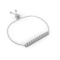 Radiant Row Adjustable Lab Grown Diamond Bracelet - Ophiratbf