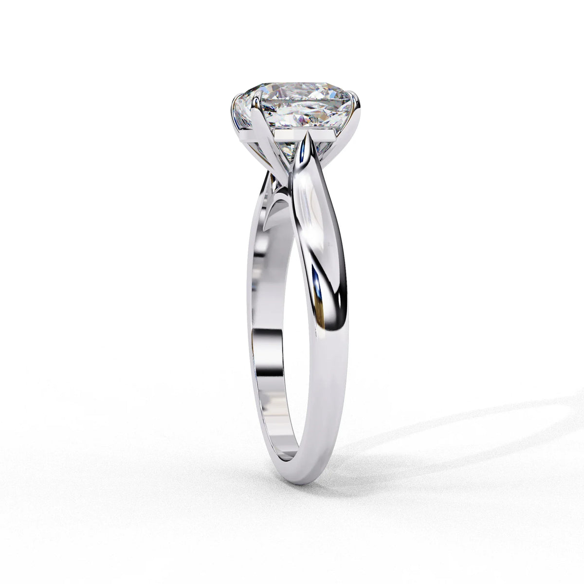 Pure Grace Cushion Solitaire Lab Grown Diamond Ring - Ophiratbf