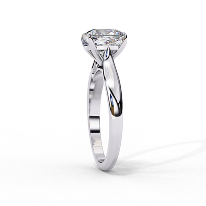 Pure Grace Cushion Solitaire Lab Grown Diamond Ring