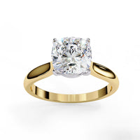 Pure Grace Cushion Solitaire Lab Grown Diamond Ring - Ophiratbf
