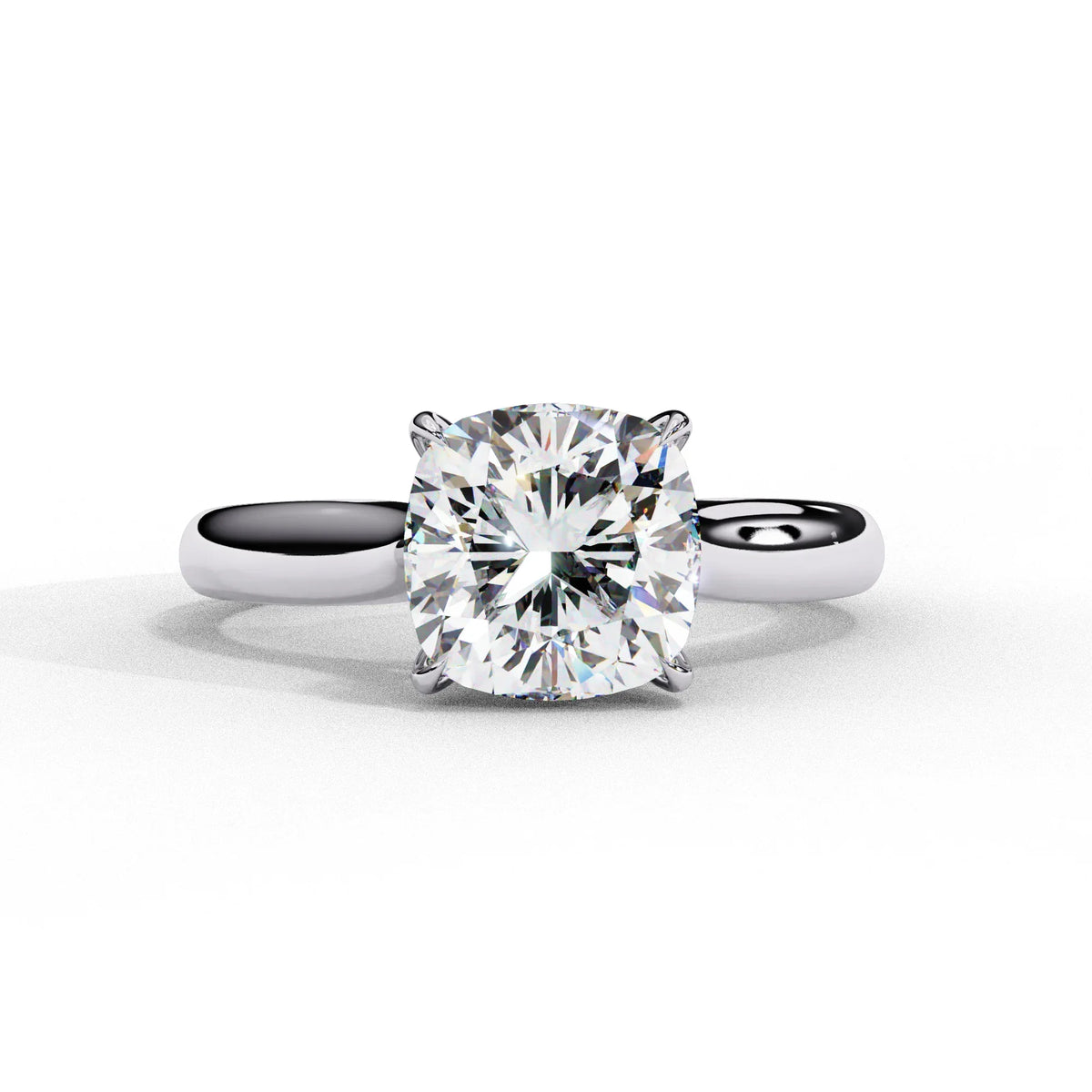Pure Grace Cushion Solitaire Lab Grown Diamond Ring - Ophiratbf