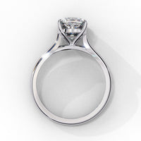 Pure Grace Cushion Solitaire Lab Grown Diamond Ring - Ophiratbf