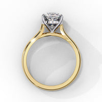 Pure Grace Cushion Solitaire Lab Grown Diamond Ring - Ophiratbf
