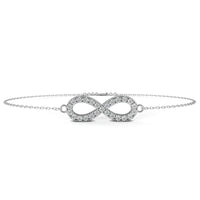 Eternity Halo Lab Grown Diamond Infinity Bracelet - Ophiratbf