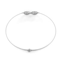 Eternity Halo Lab Grown Diamond Infinity Bracelet - Ophiratbf