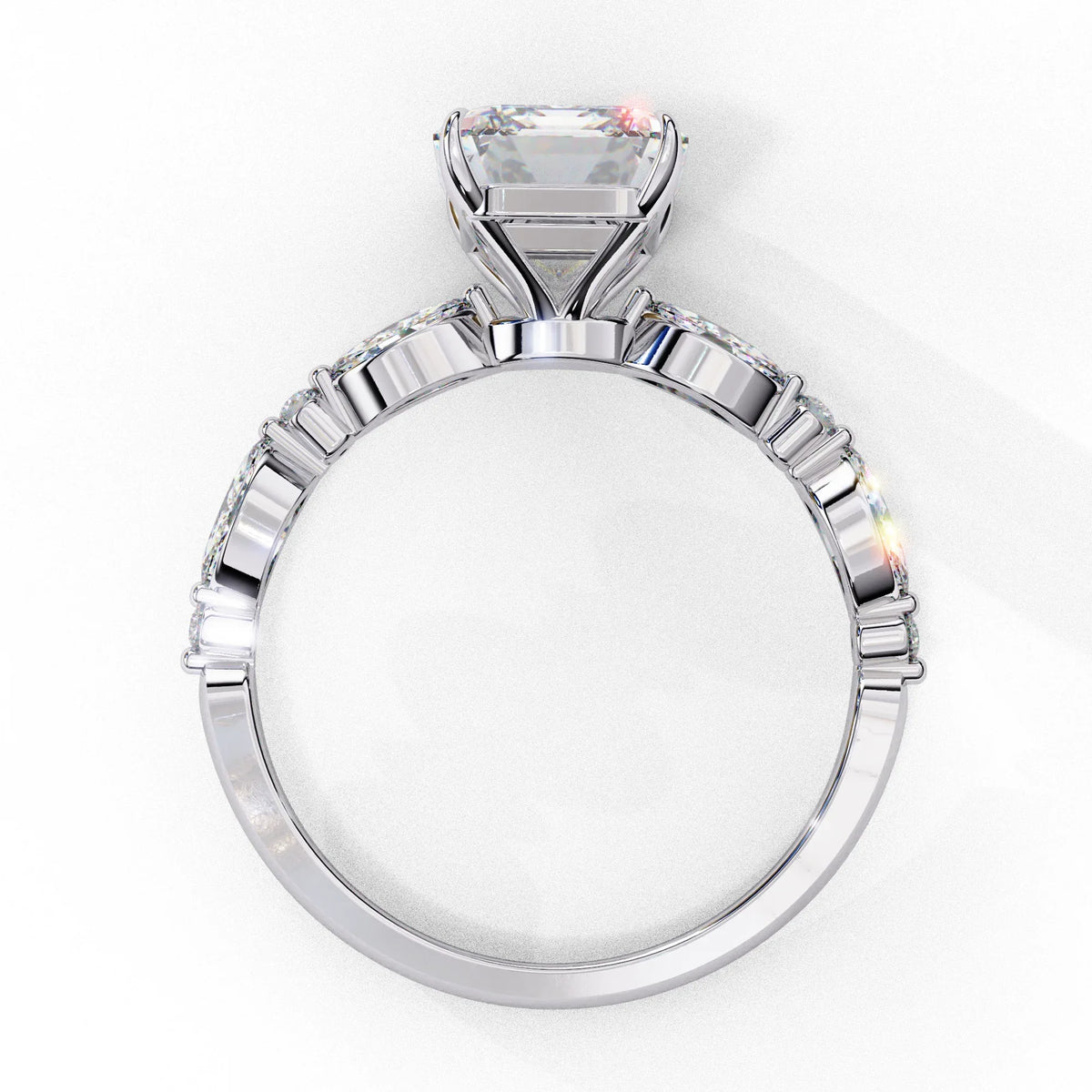 Seraphine Emerald Lab Grown Diamond Ring - Ophiratbf