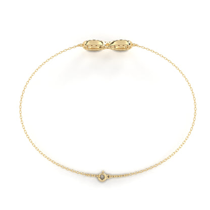 Eternity Halo Lab Grown Diamond Infinity Bracelet