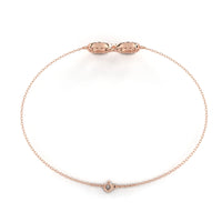 Eternity Halo Lab Grown Diamond Infinity Bracelet - Ophiratbf