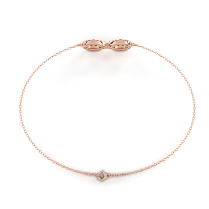 Eternity Halo Lab Grown Diamond Infinity Bracelet