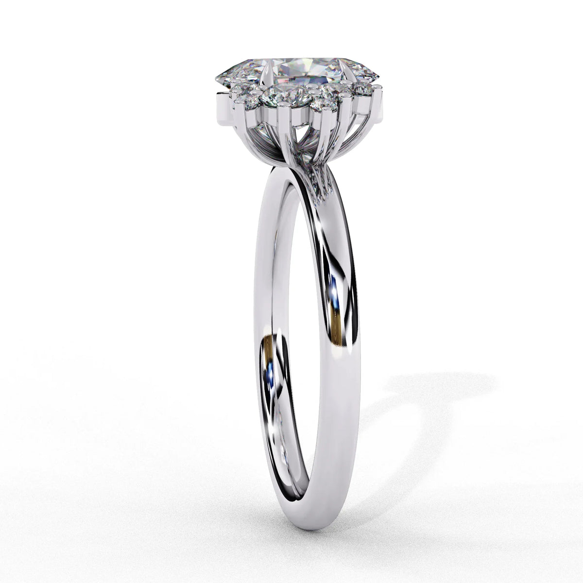 Fleuris Round Lab Grown Diamond Ring - Ophiratbf