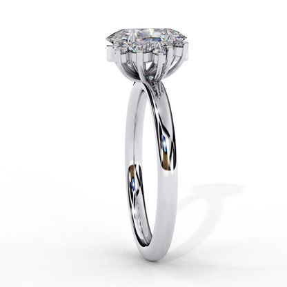 Fleuris Round Lab Grown Diamond Ring