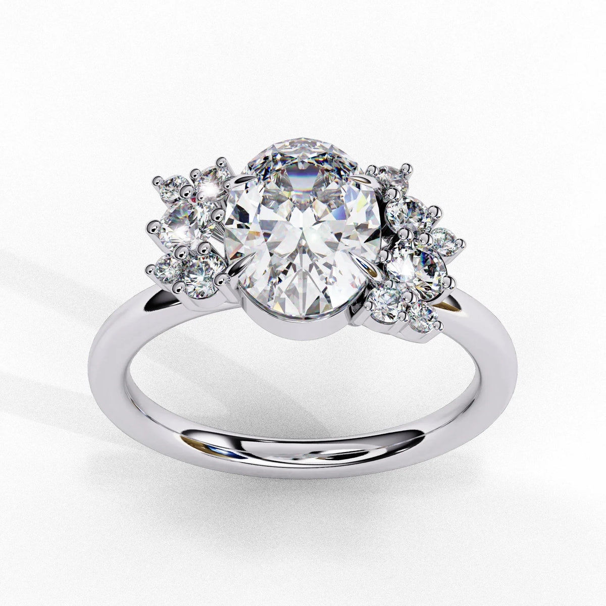 Fleuris Round Lab Grown Diamond Ring - Ophiratbf