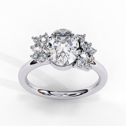 Fleuris Round Lab Grown Diamond Ring