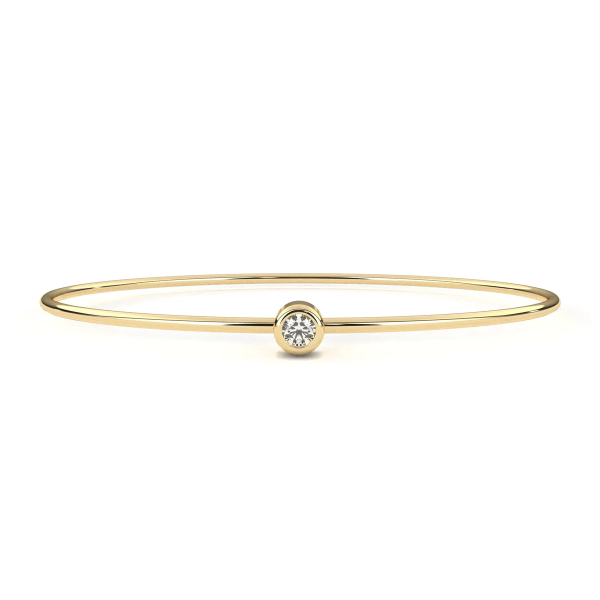 Solis Solitaire Lab Grown Diamond Bangle - Ophiratbf