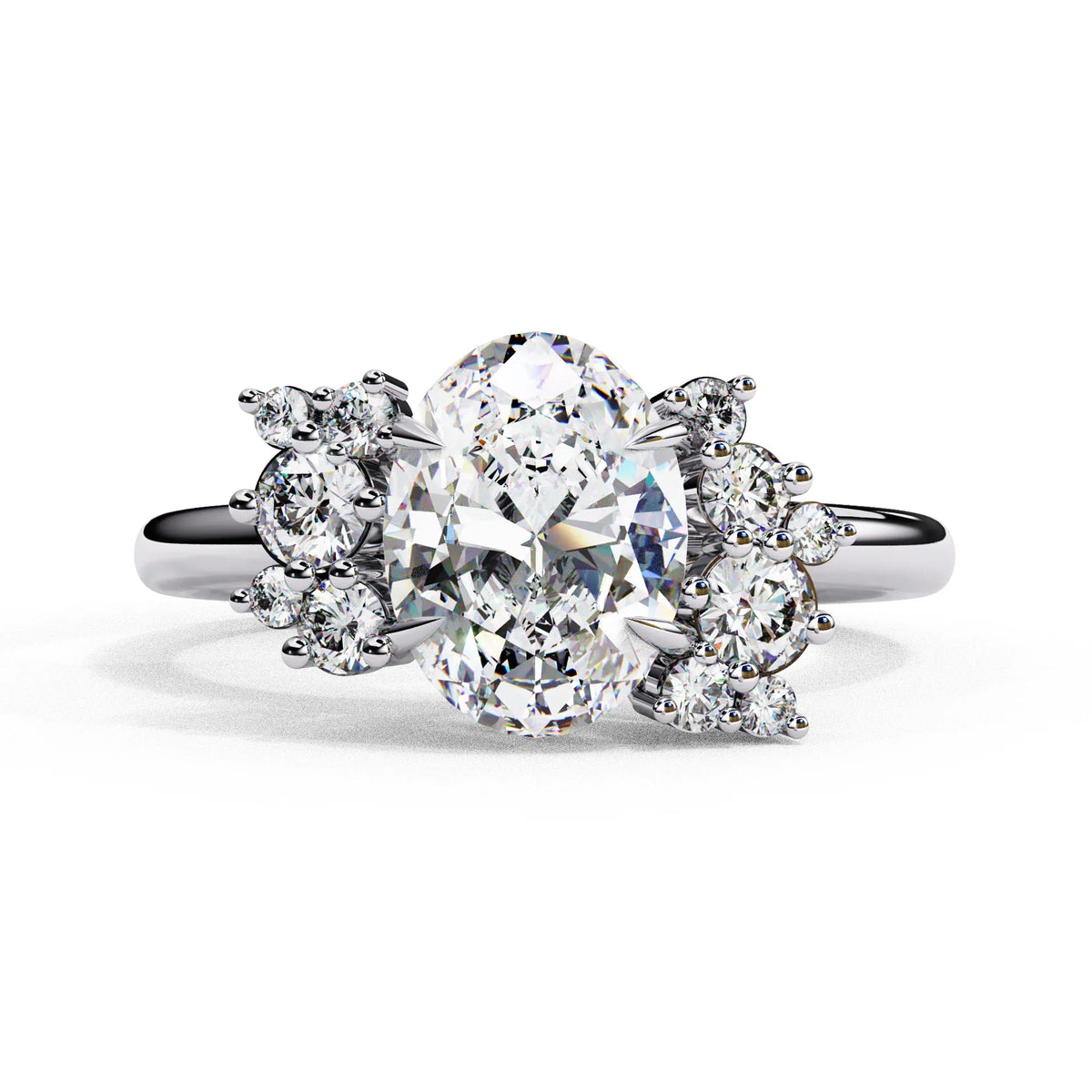 Fleuris Round Lab Grown Diamond Ring - Ophiratbf