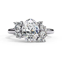 Fleuris Round Lab Grown Diamond Ring - Ophiratbf