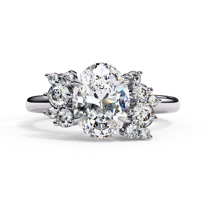 Fleuris Round Lab Grown Diamond Ring