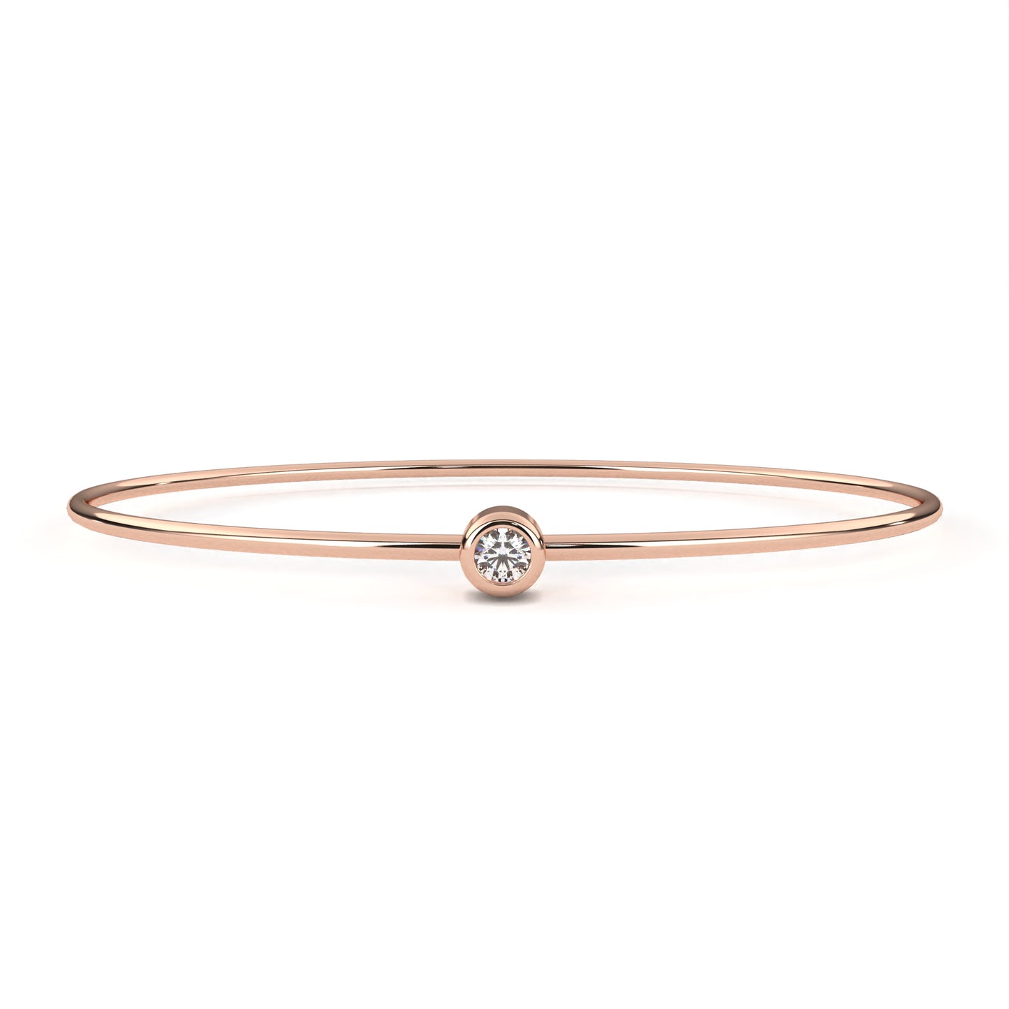 solis solitaire lab grown diamond bangle