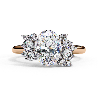 Fleuris Round Lab Grown Diamond Ring