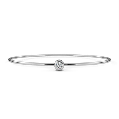 Solis Solitaire Lab Grown Diamond Bangle
