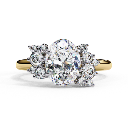 Fleuris Round Lab Grown Diamond Ring