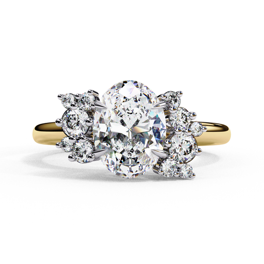 Fleuris Round Lab Grown Diamond Ring