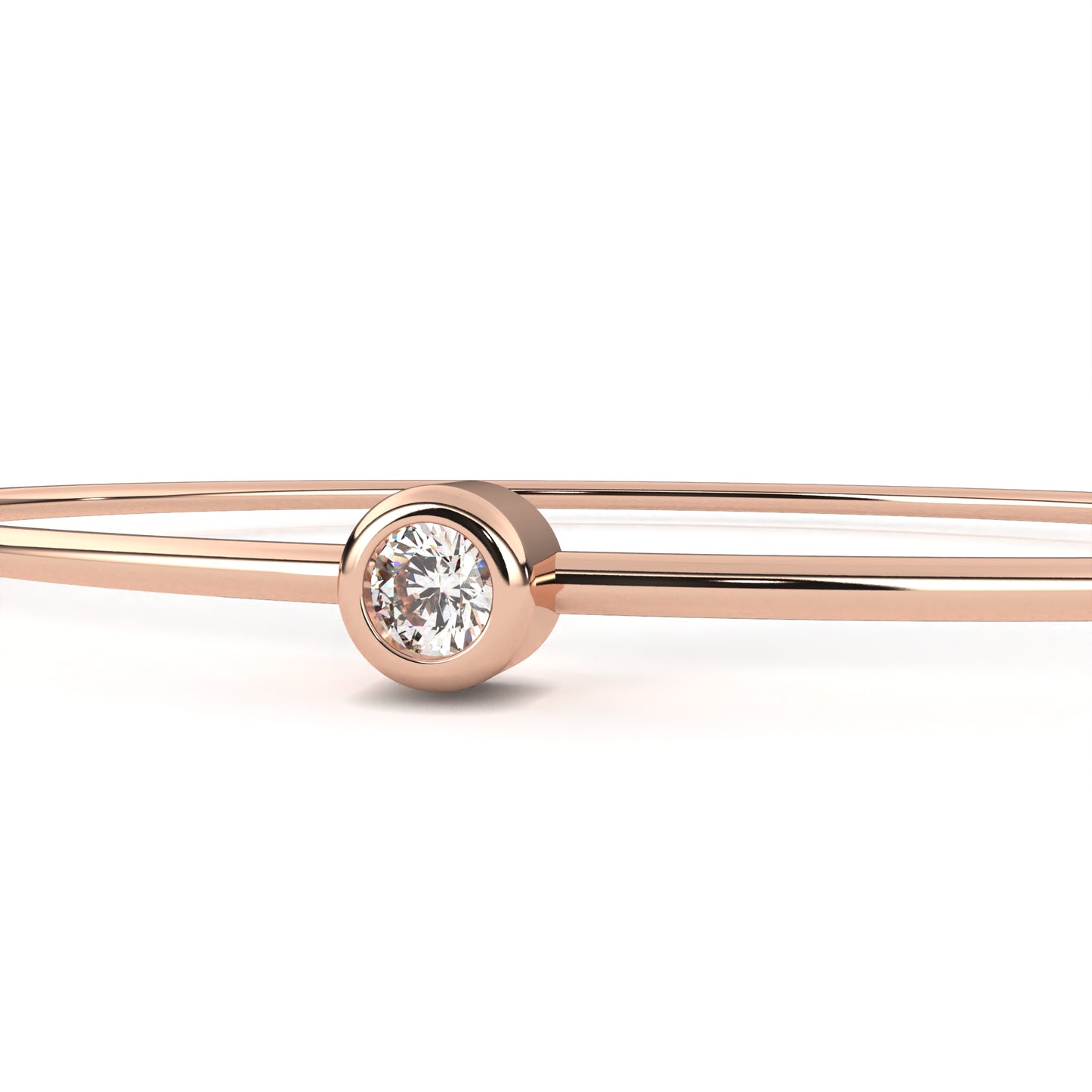 solis solitaire lab grown diamond bangle
