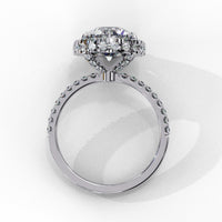Crown Jewel Round Lab Grown Diamond Ring - Ophiratbf