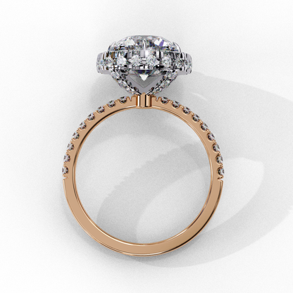 Crown Jewel Round Lab Grown Diamond Ring