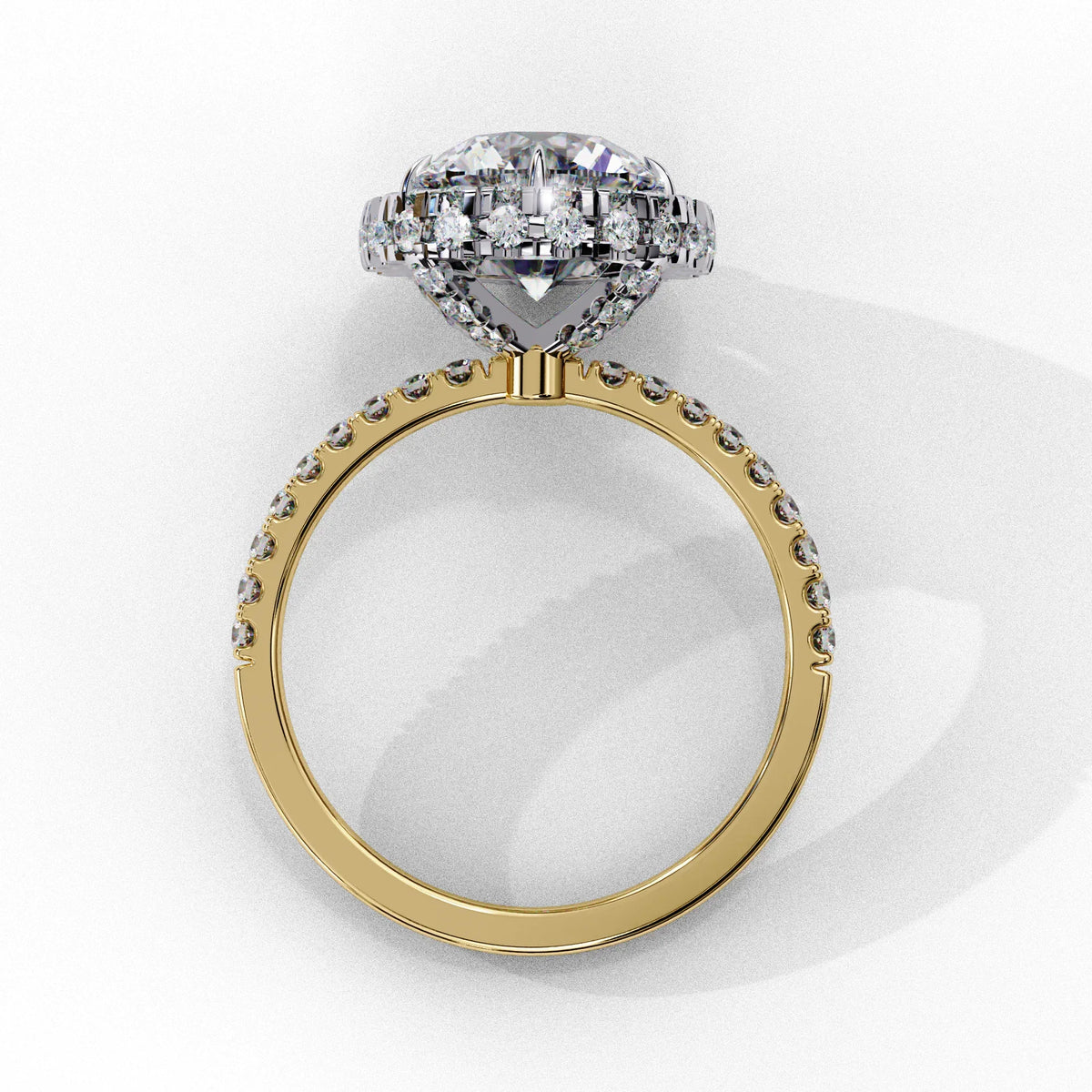 Crown Jewel Round Lab Grown Diamond Ring - Ophiratbf