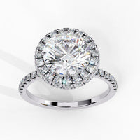 Crown Jewel Round Lab Grown Diamond Ring - Ophiratbf
